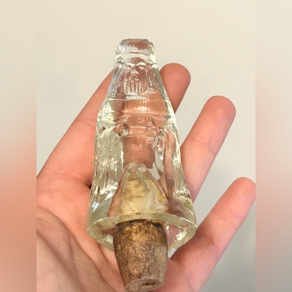 Vintage Pressed Glass Nativity Figurine Wise Man Cork Stopper Christmas Decor - Picture 3 of 13